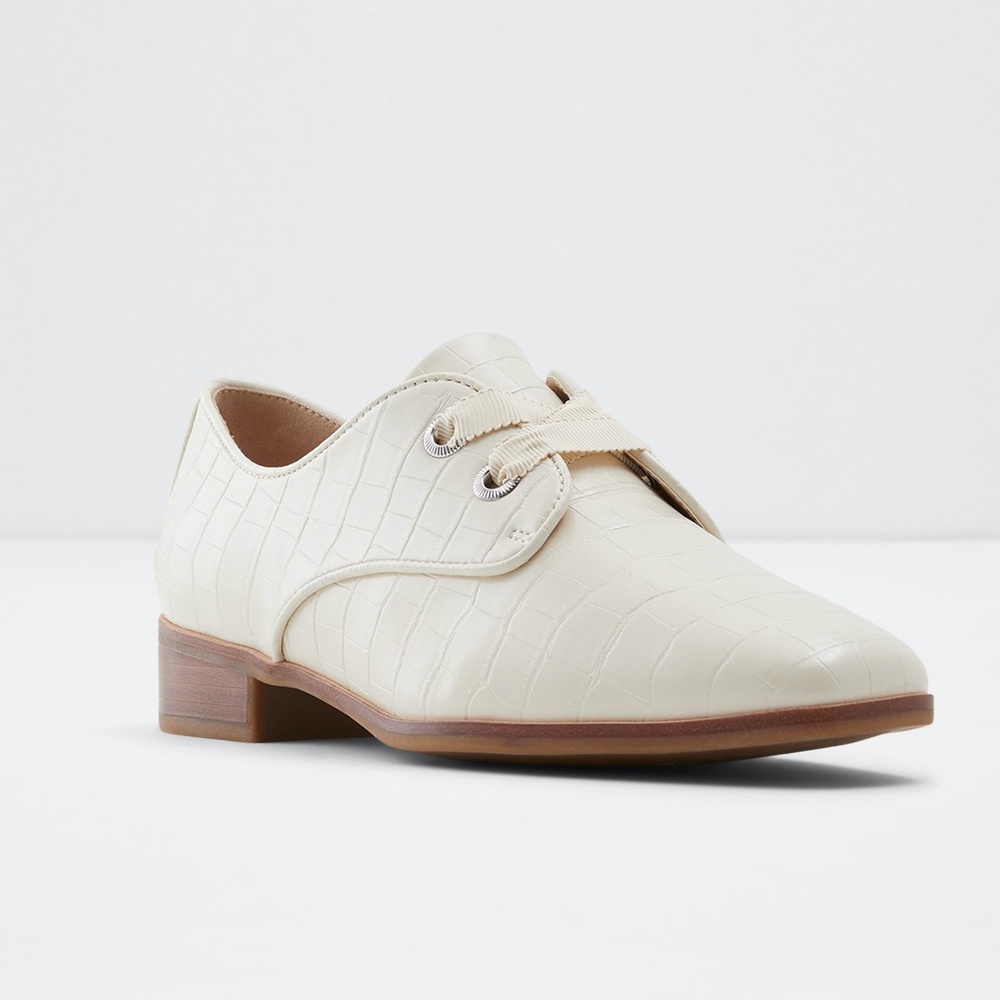 NWT Aldo Oxford shoes Womens 8.5 Crocodile Skin Flex Comfort Technology - Picture 13 of 16